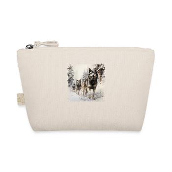 Sled dogs are very persistent - Organic Pouch - nature - Front