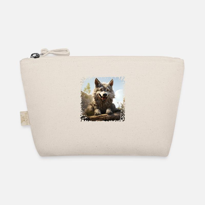 Funny Wolf Organic Pouch