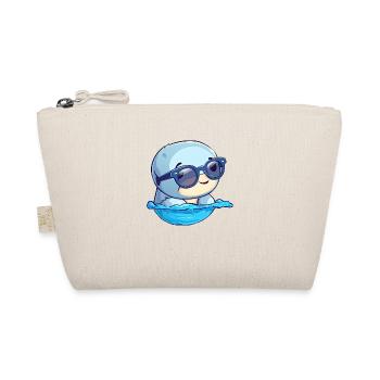 Little cute dolphin wearing sunglasses. - Organic Pouch - nature - Front