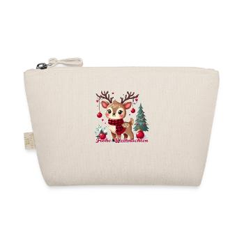 Renne avec décorations de Noël - Joyeux Noël - Trousse biologique - nature - Devant