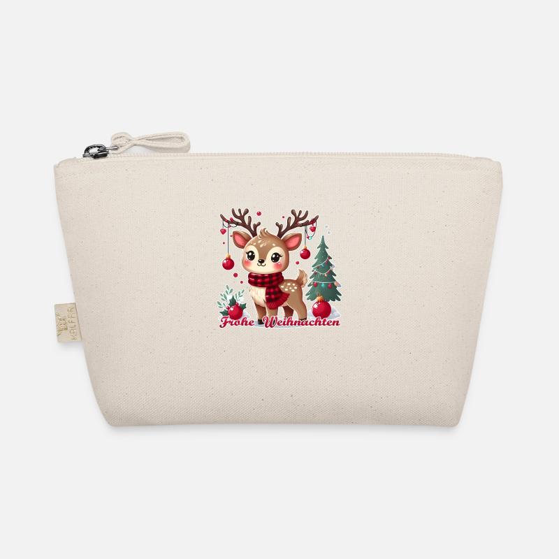 Renne avec décorations de Noël - Joyeux Noël Trousse biologique