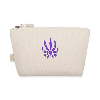 Logo de paintball, boule de feu brodée violette - Trousse biologique - nature - Devant