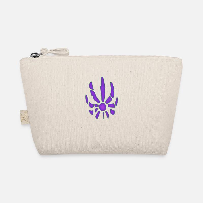 Logo de paintball, boule de feu brodée violette Trousse biologique