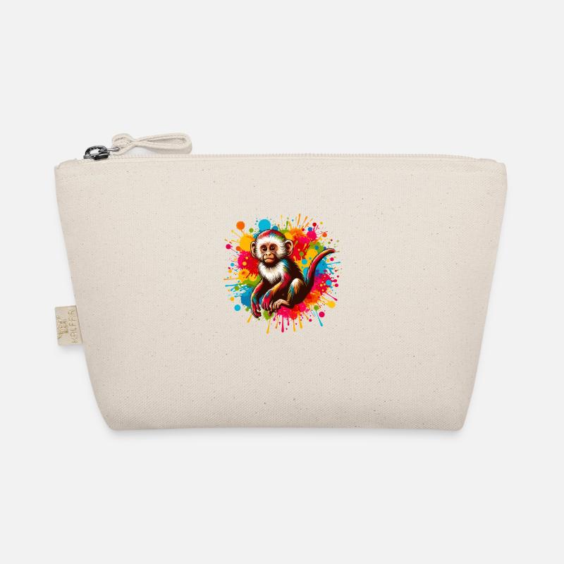 Monkey Baby Drawing Organic Pouch
