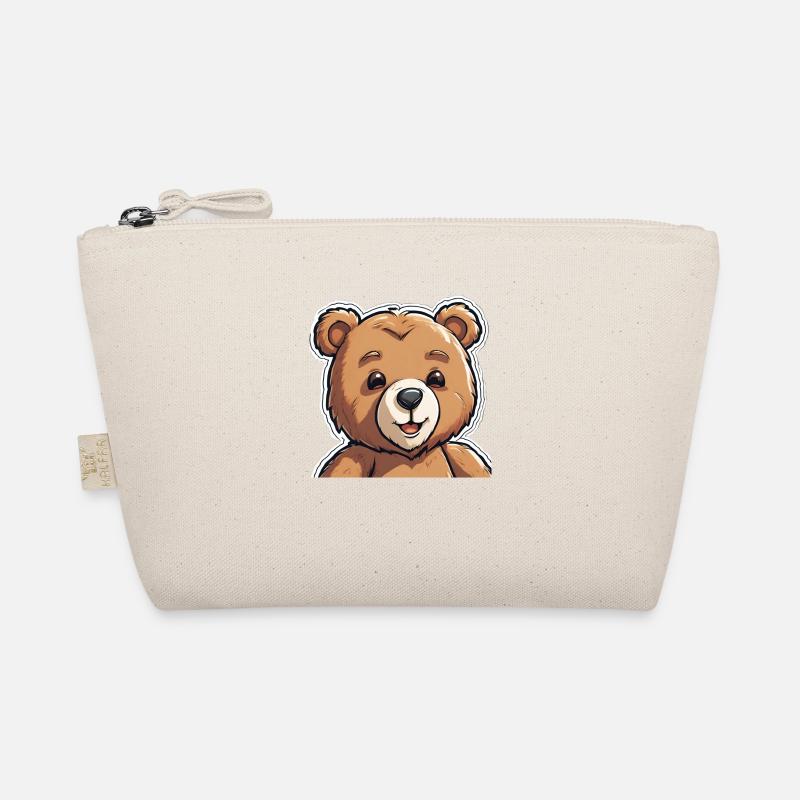 Fröhlicher Teddybär Bio-Täschchen