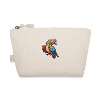 Colorful Macaw Parrot" - Organic Pouch - nature - Front