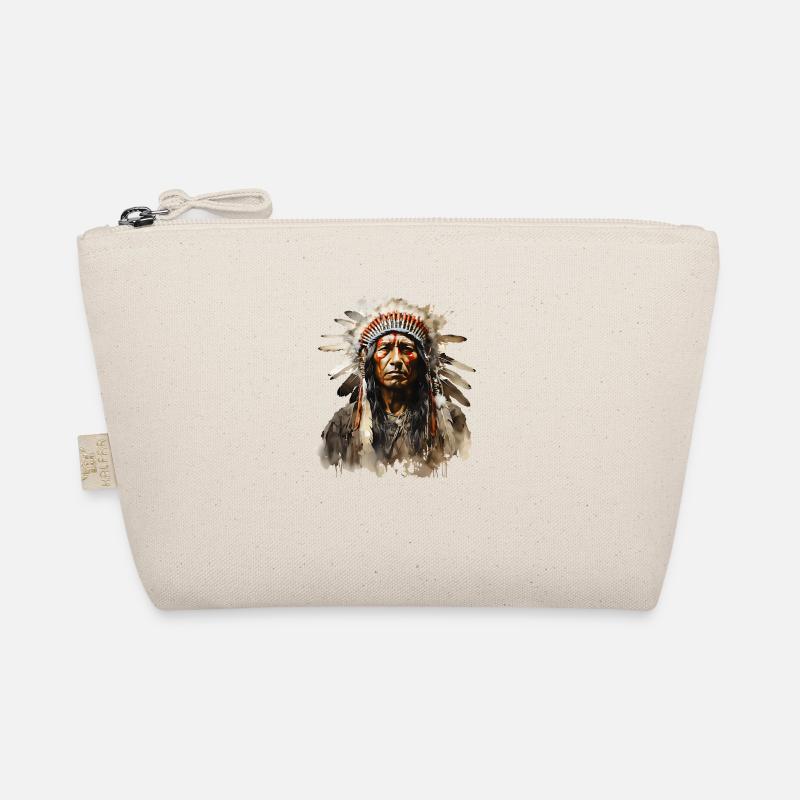 Indiens Sioux en coiffe de plumes Trousse biologique