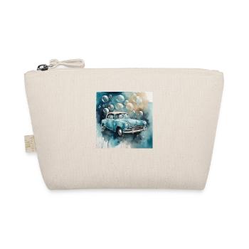 Old car with soap bubbles in watercolor. - Organic Pouch - nature - Front