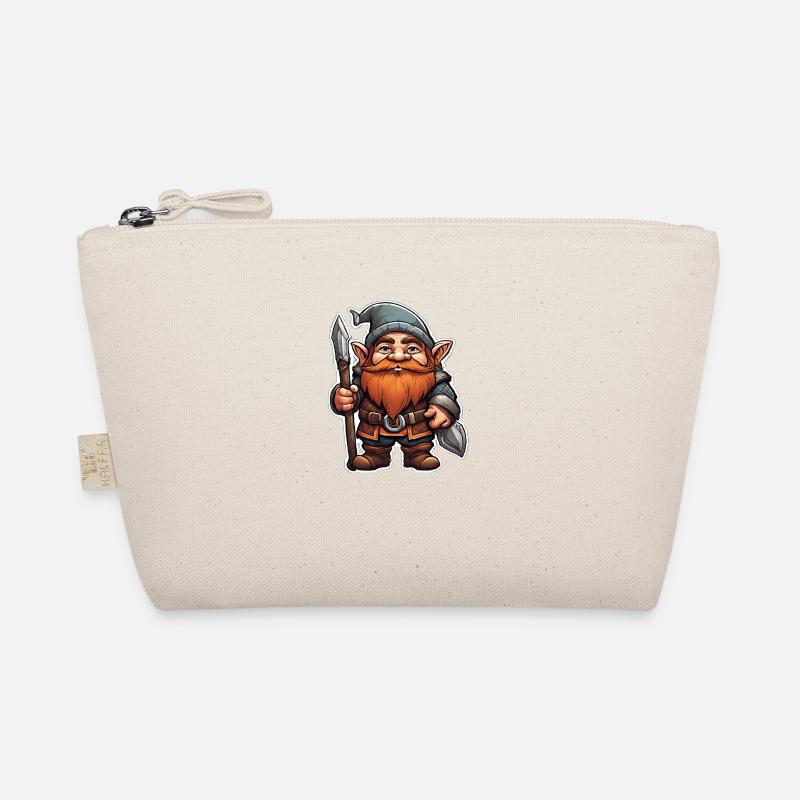 Brave dwarf with spear Organic Pouch