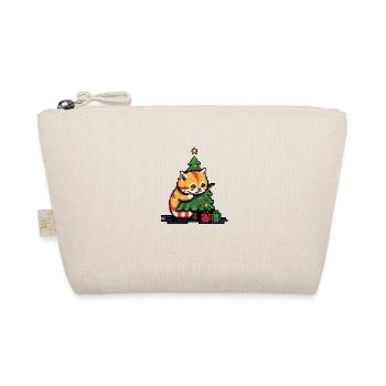 Christmas cat - Organic Pouch - nature - Front