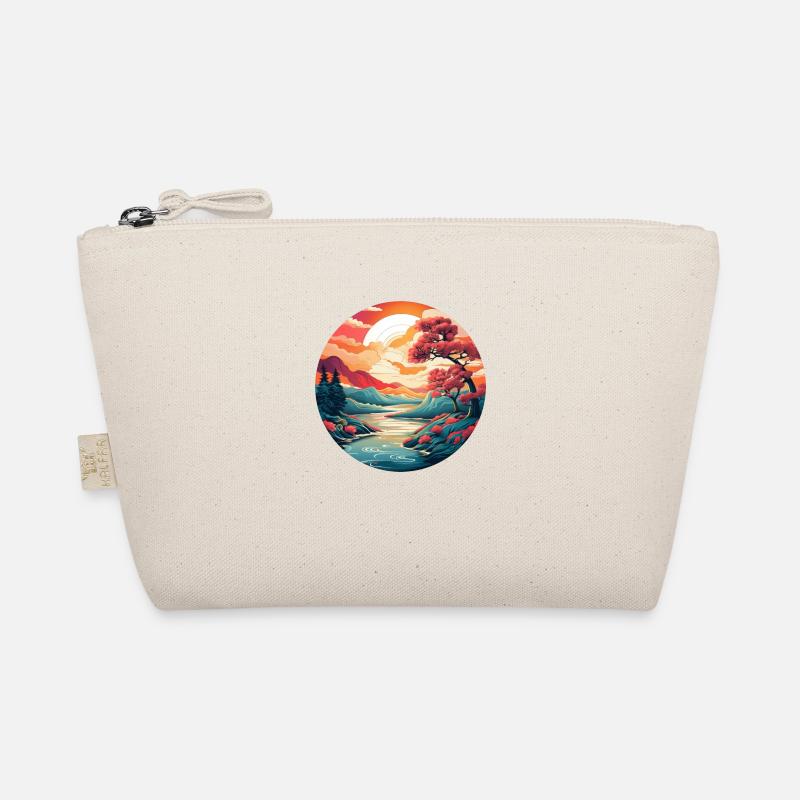 Japan landscape Organic Pouch