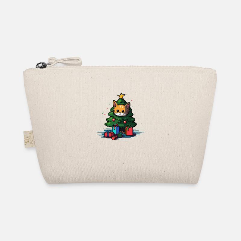 Xmas cat Organic Pouch