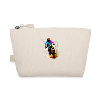 Motorcycle Motorcross Motorcyclist Motorbike Fan - Organic Pouch - nature - Front