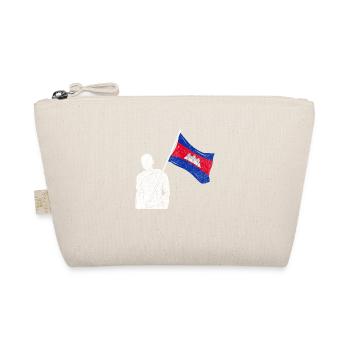 Temple du Cambodge Khmer Vintage drapeau je cadeau - Trousse biologique - nature - Devant