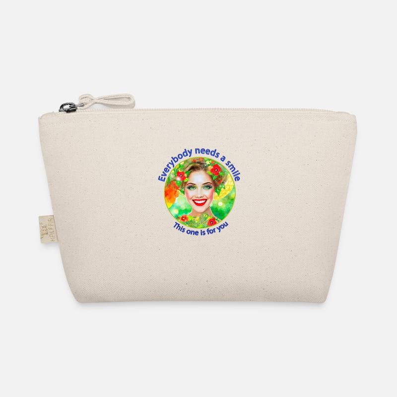 Everybody needs a smile - Bio-Täschchen - Natur