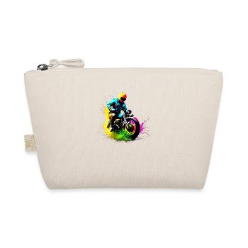 Motorcross Motorcycle Motorbike Fan Motorcyclist - Organic Pouch - nature - Front