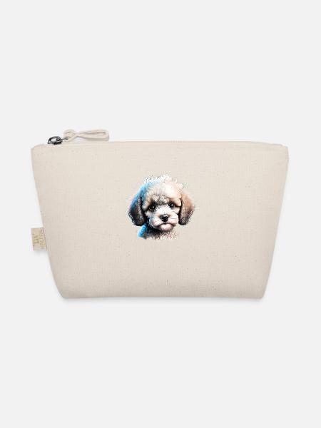 Pudel Hundeliebe Pudelwelpe Hundewelpe Hundehalter - Bio-Täschchen - Natur
