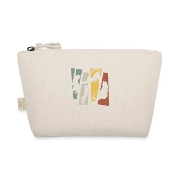 Vintage Retro Katze - Bio-Täschchen - Natur - Vorne