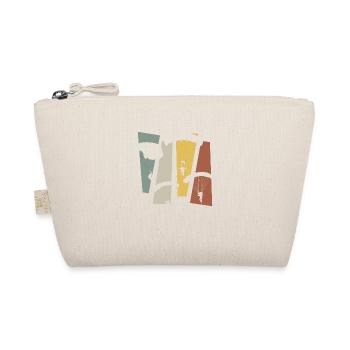 Vintage Retro Fallschirm - Bio-Täschchen - Natur - Vorne