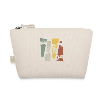 Vintage Retro Tractor - Organic Pouch - nature - Front