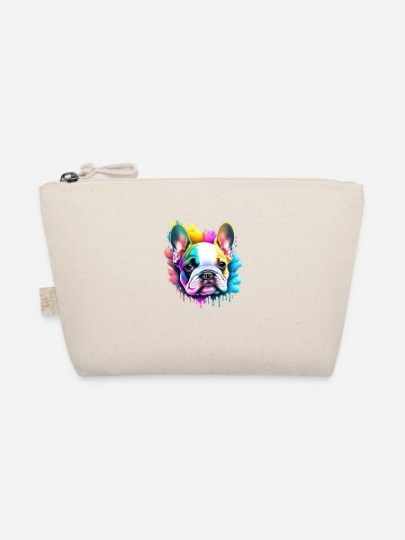 Bulldogge Hunde Hundebesitzer Hundehalter Hund - Bio-Täschchen - Natur - Vorne
