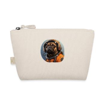 Mops Austronaut - Bio-Täschchen - Natur - Vorne