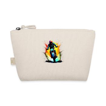 Motorcycle Motorcross Motorbike Fan Motorcyclist - Organic Pouch - nature - Front
