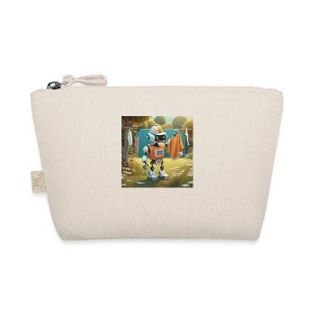 mignon petit robot vintage futuriste orange - est h - Trousse biologique - nature - Devant