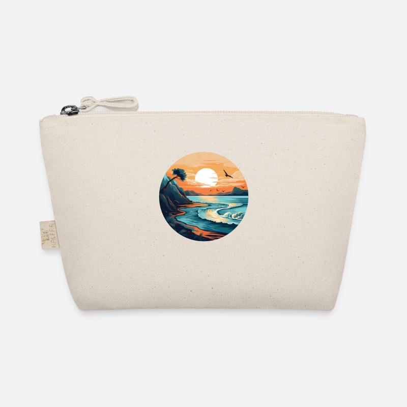 Sunset ocean Organic Pouch
