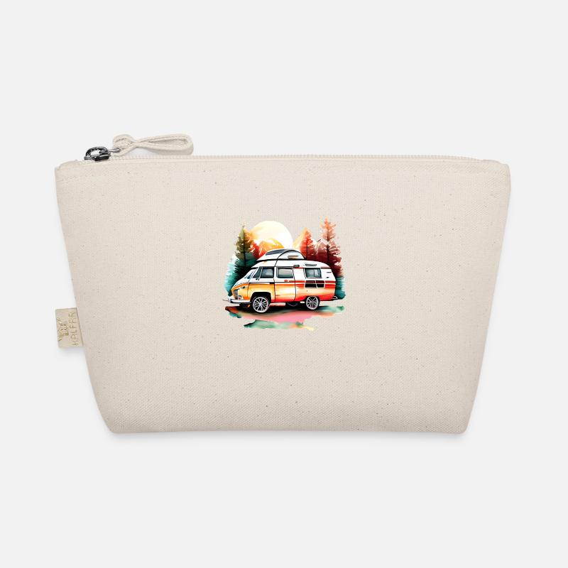 Wohnwagen Zelten Wohnmobil Camping Camp Geschenk Bio-Täschchen
