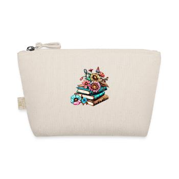 Reader Gift Book Book Lovers Reading Books - Organic Pouch - nature - Front