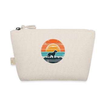 Vintage Sunset Beagle - Bio-Täschchen - Natur - Vorne