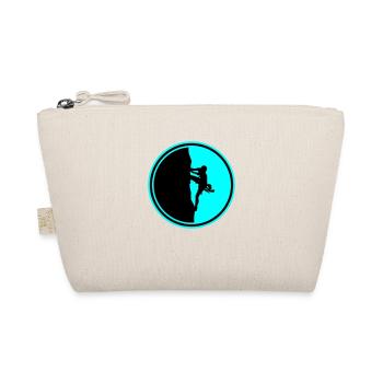 klettern bergsteigen silhouette kreis - Bio-Täschchen - Natur - Vorne
