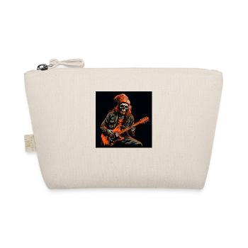 Orange Cap Skeleton Guitarist - Vecteur frappant - Trousse biologique - nature - Devant