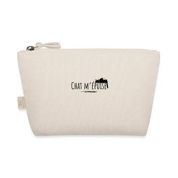 chat m épuise- idée cadeau chat drôle cadeau - Trousse biologique - nature - Devant