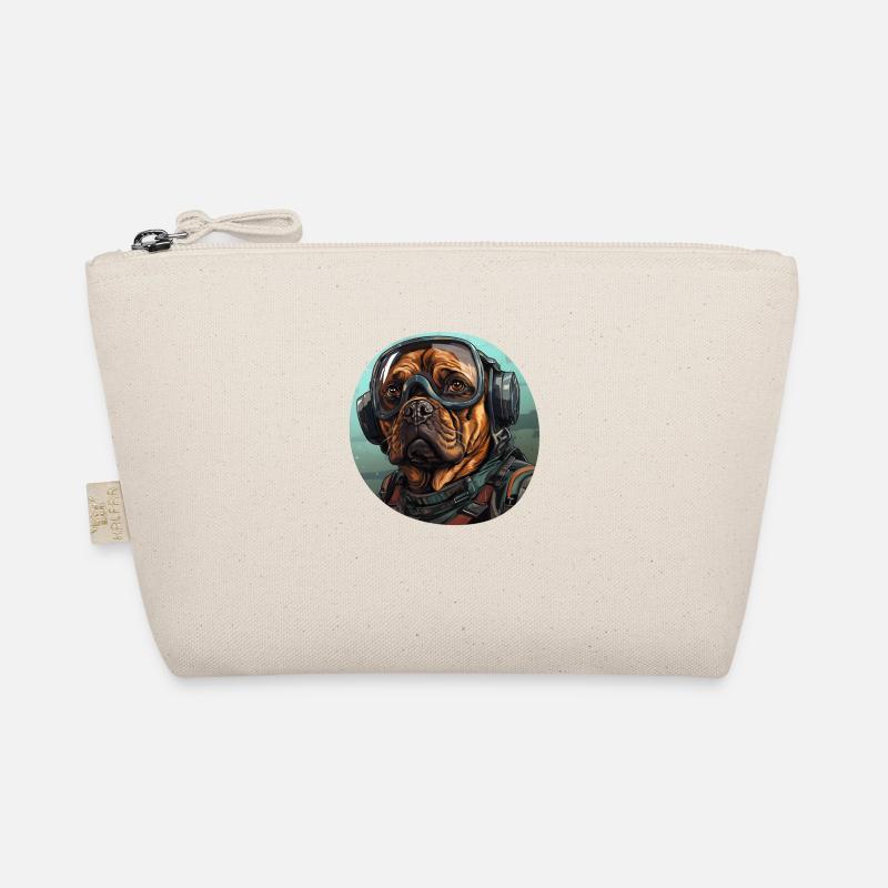 Mops Pilot - Bio-Täschchen - Natur
