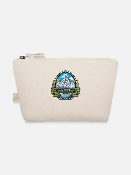 Mountains Symbol Coat of Arms - Organic Pouch - nature - Front