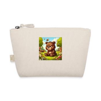Grim bear surrounded by friends and nature - Organic Pouch - nature - Front