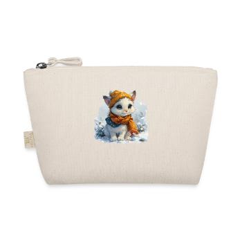 Chaton mignon en hiver - Trousse biologique - nature - Devant