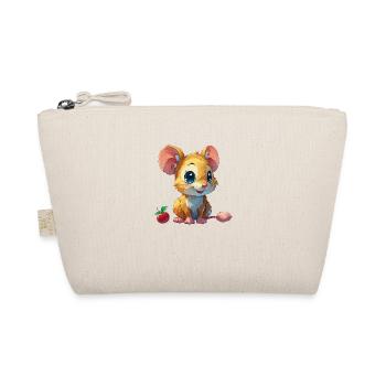 cute mouse - Organic Pouch - nature - Front