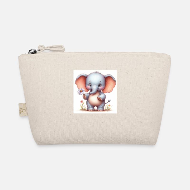 Bébé éléphant avec une fleur Trousse biologique