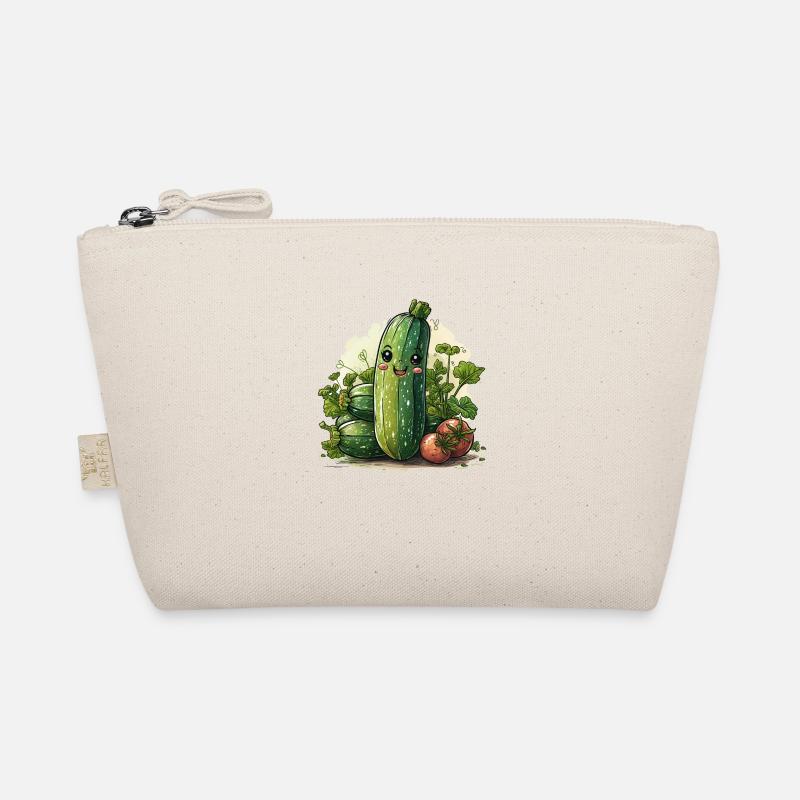 Style bande dessinée de courgettes Trousse biologique