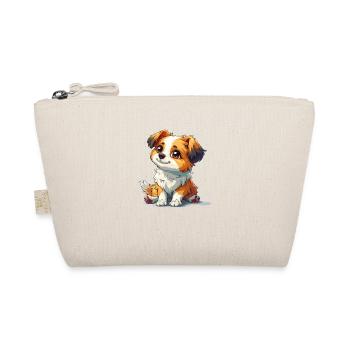 Niedlicher kleiner Hund - Bio-Täschchen - Natur - Vorne