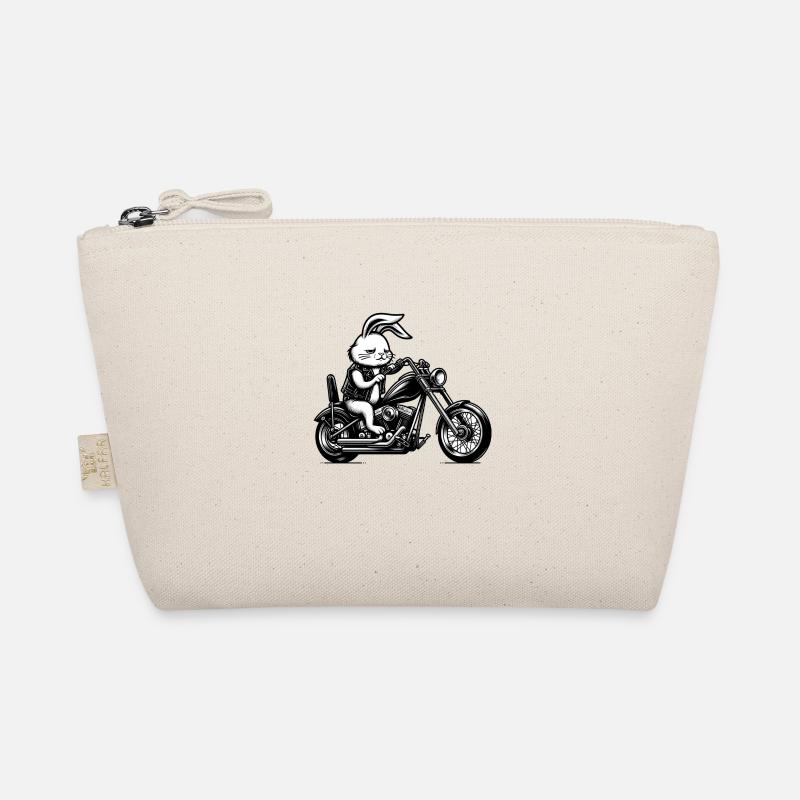 Biker Hase Bio-Täschchen