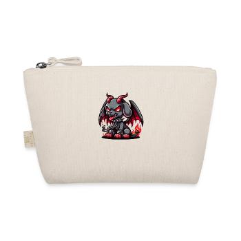 Chien démone - Fougueux Hellhound chibi dessin animé - Trousse biologique - nature - Devant