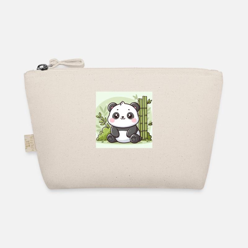 Chubby cute little panda Organic Pouch