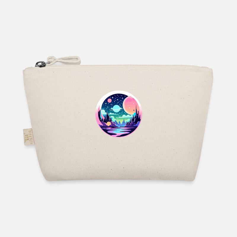 Moon Landscape Illustration Organic Pouch
