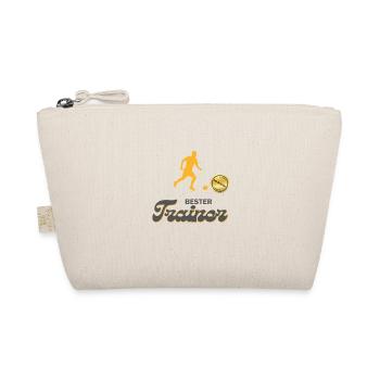 Fußball bester Trainer Fußball Training Geschenk - Bio-Täschchen - Natur - Vorne
