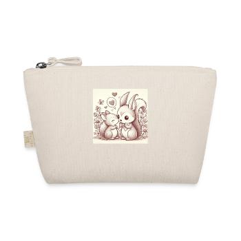 Squirrel Love - Organic Pouch - nature - Front