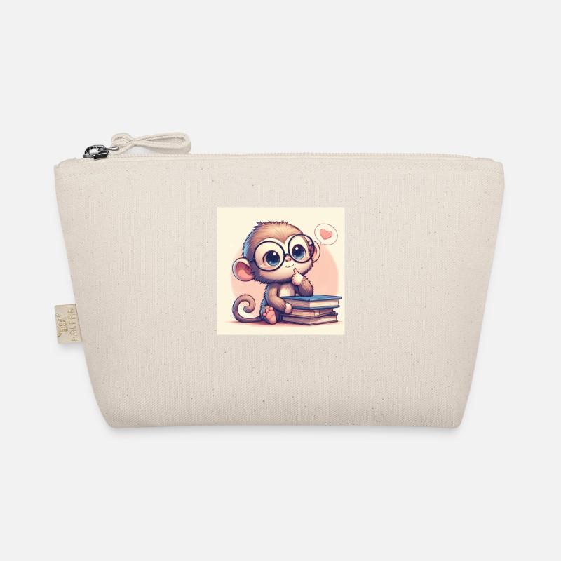 Monkey pensive Organic Pouch